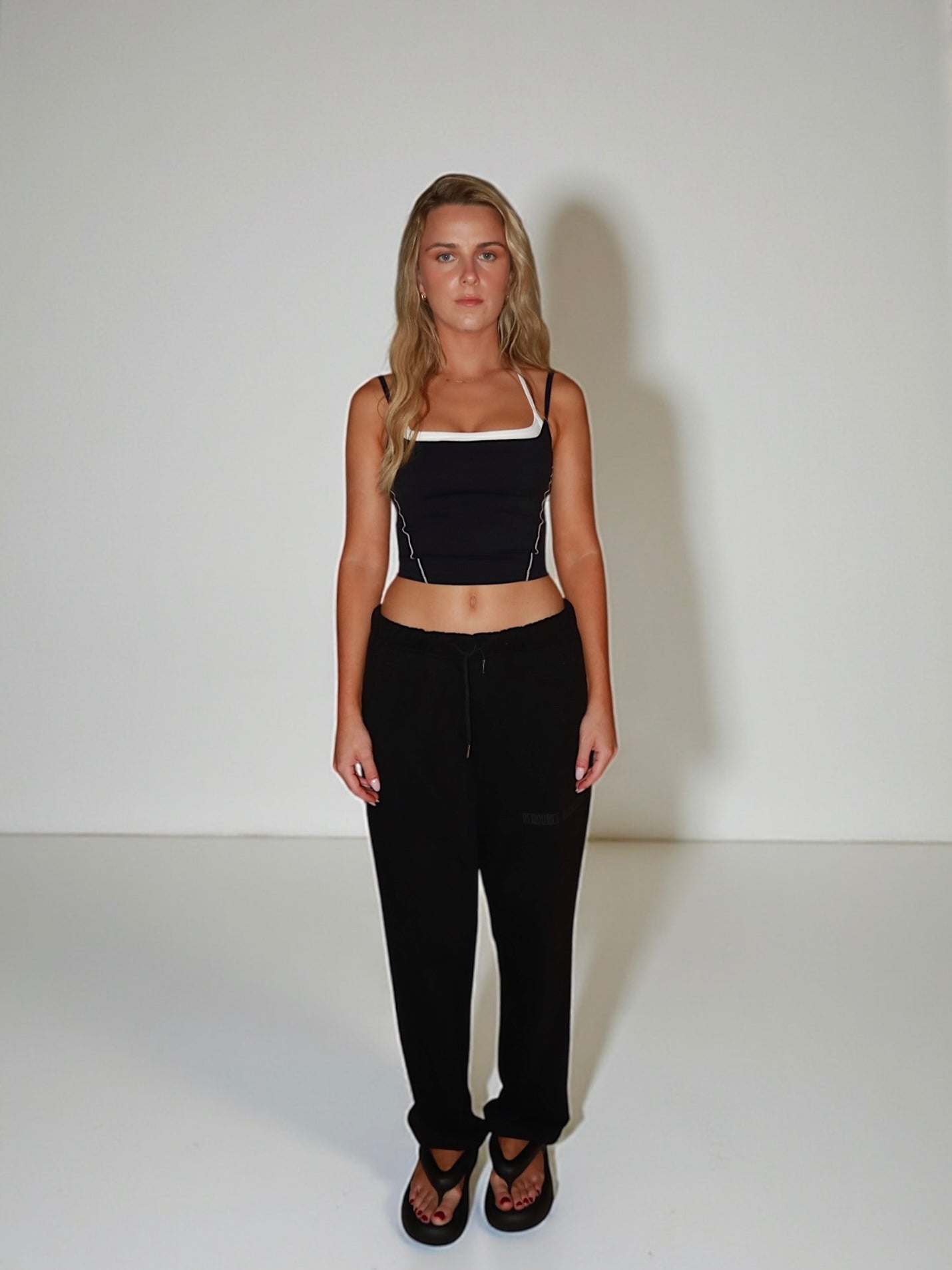 Two Tone Halter Singlet